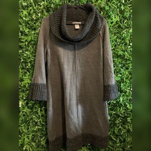LONDON TIMES Cowl Neck Sweater Dress